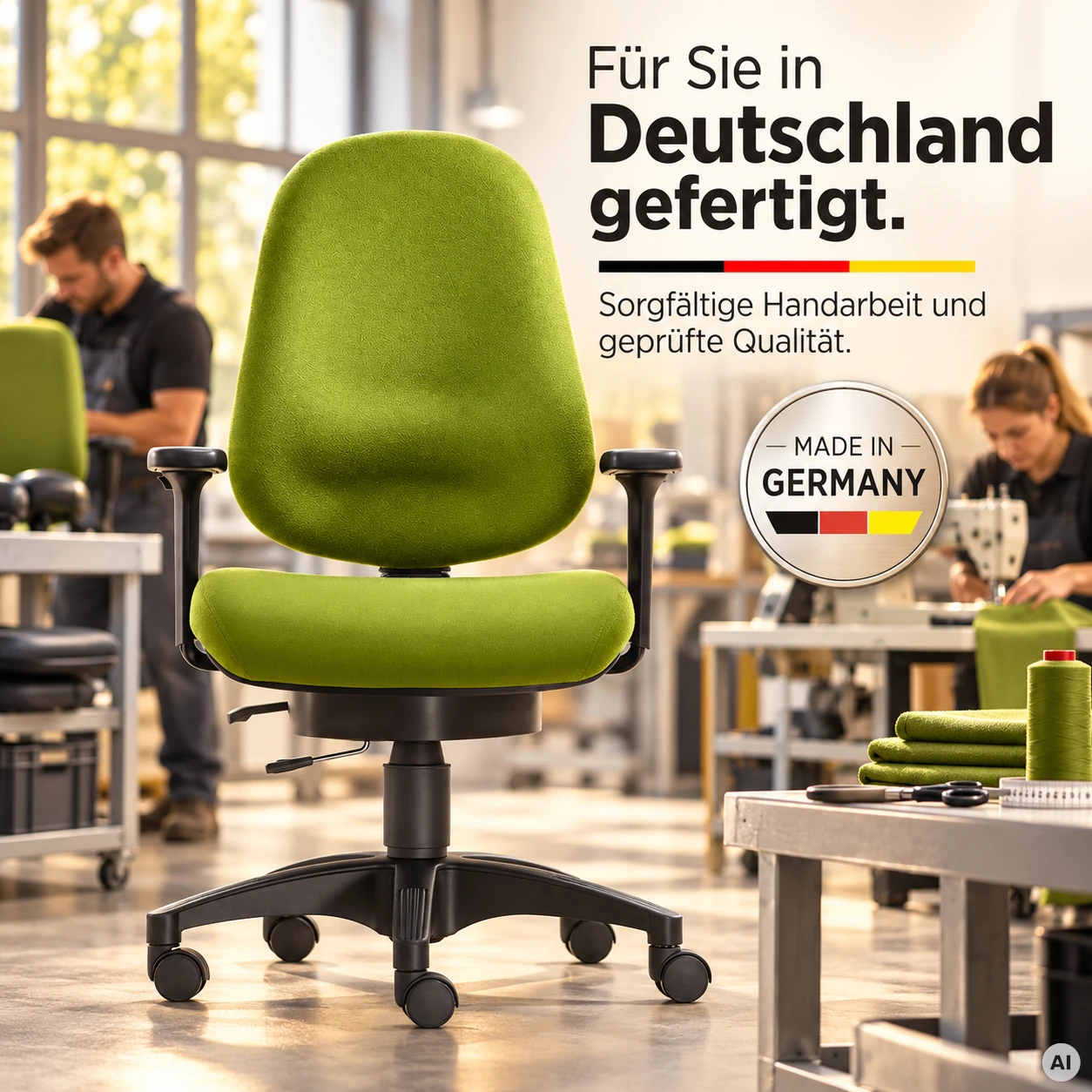 Business Wellness - Bürostuhl mit Profi-Rückenlehne