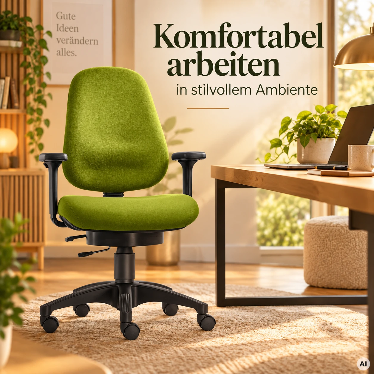 Business Wellness - Bürostuhl mit Profi-Rückenlehne