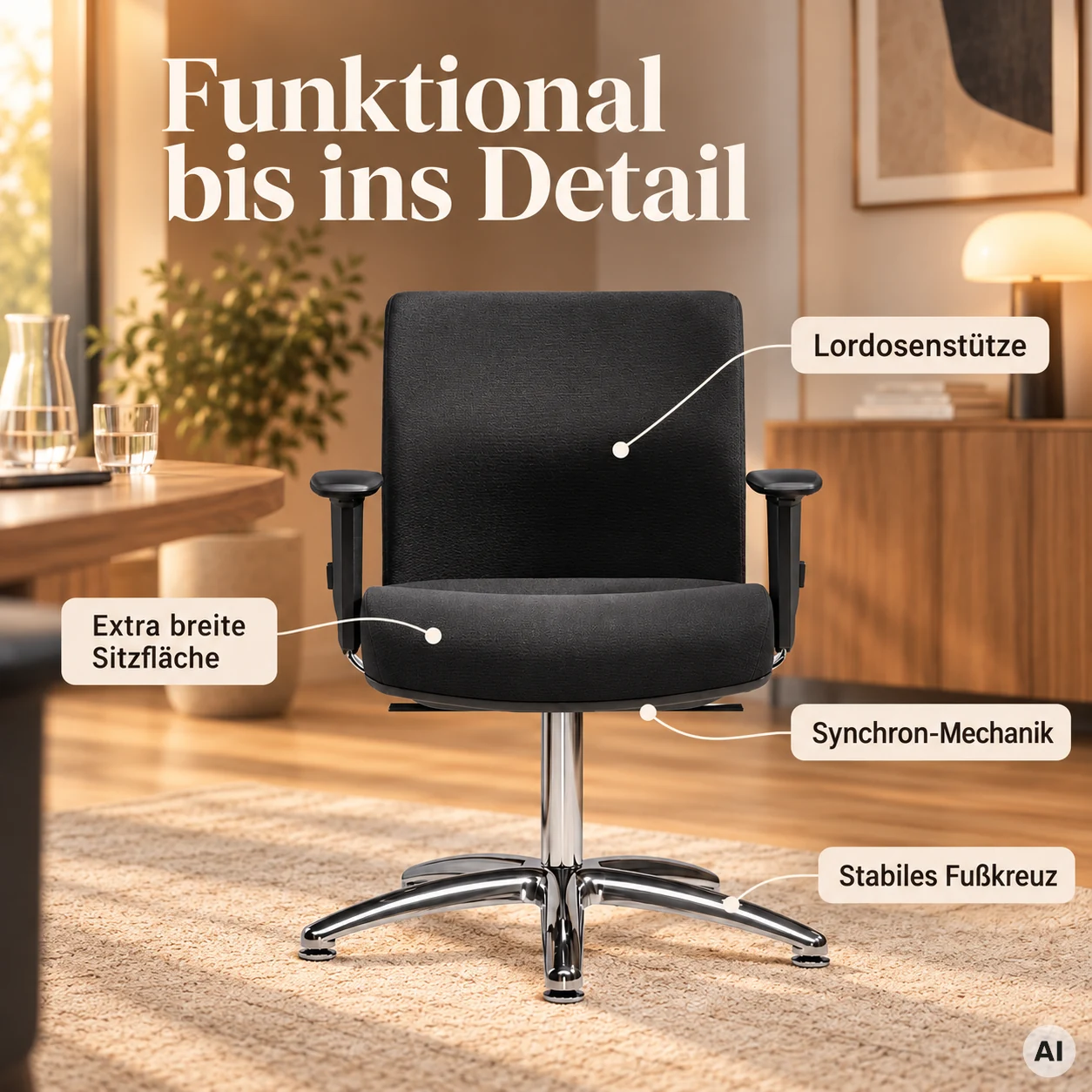 MyChair ME - Konferenzstuhl auch als Schwerlast-Besucherstuhl